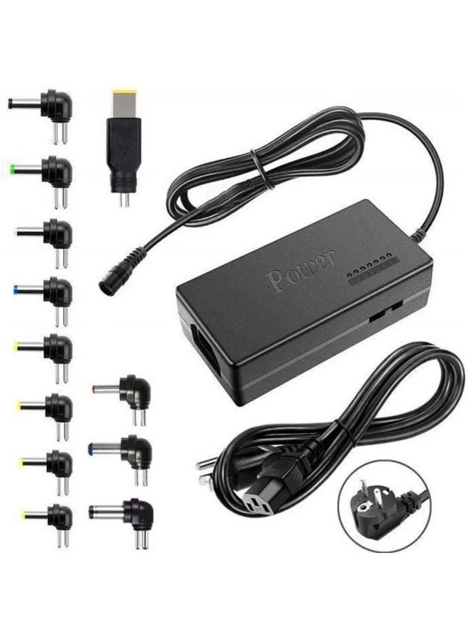 96W Multifunctional Notebook Power Adapter 12-24v Adjustable Universal Interface Power Adapter 12 Interface-Color:British Standard +0.5 Yuan  - Image 1