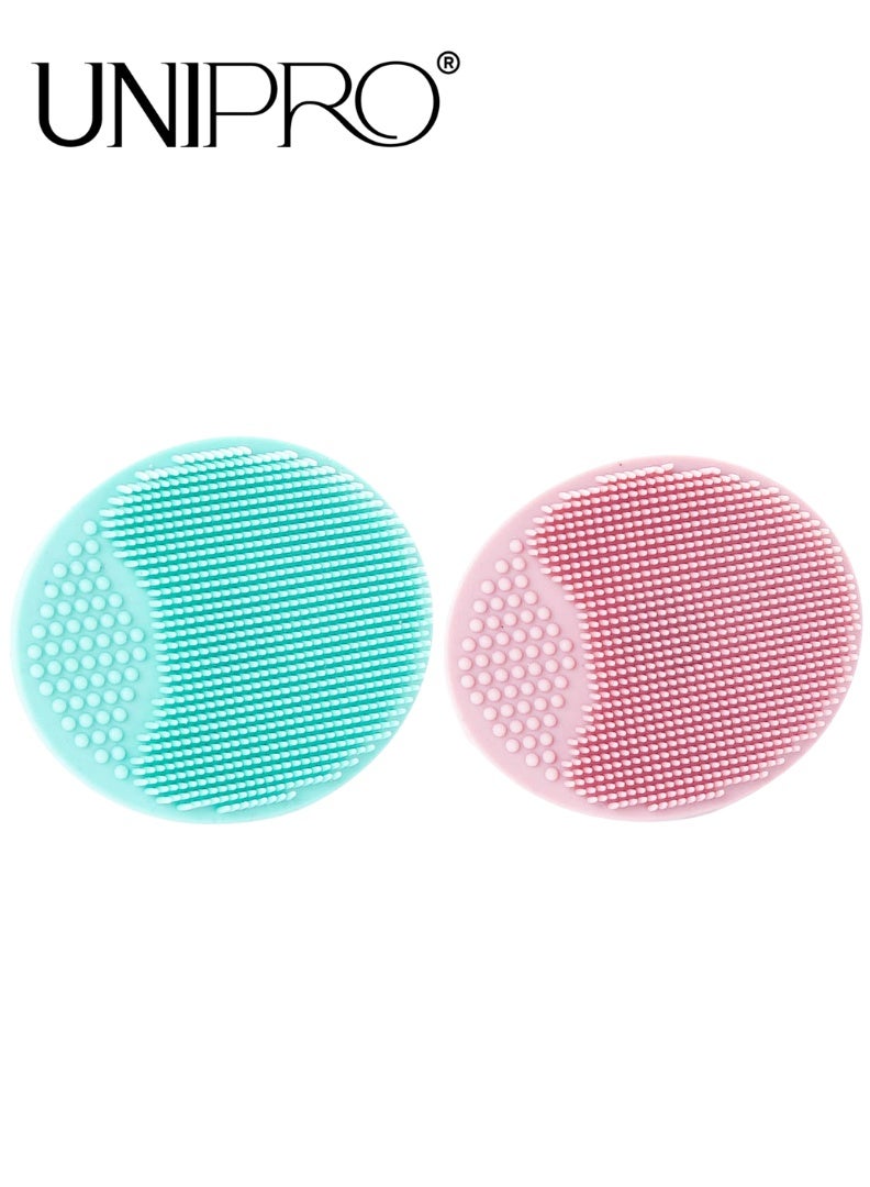Unipro Silicone Facial Cleansing Brush – 2 Pcs – Soft & Effective - Image 4