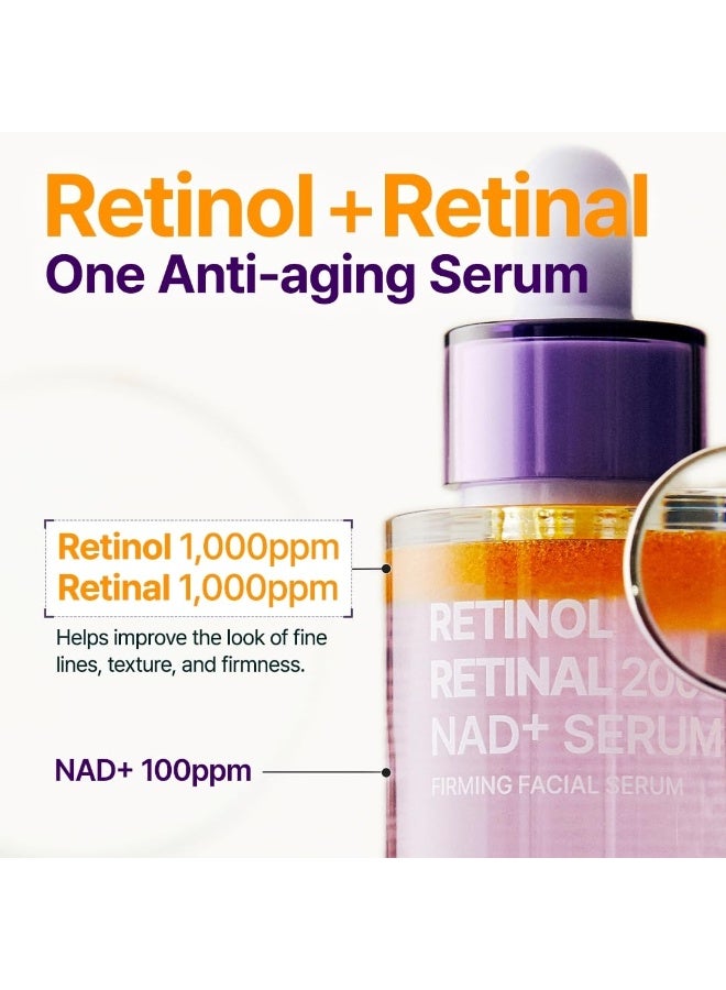 PURITO Retinol 0.1% + Retinal 0.1% Anti-Ageing Facial Serum 30ml, - Image 3