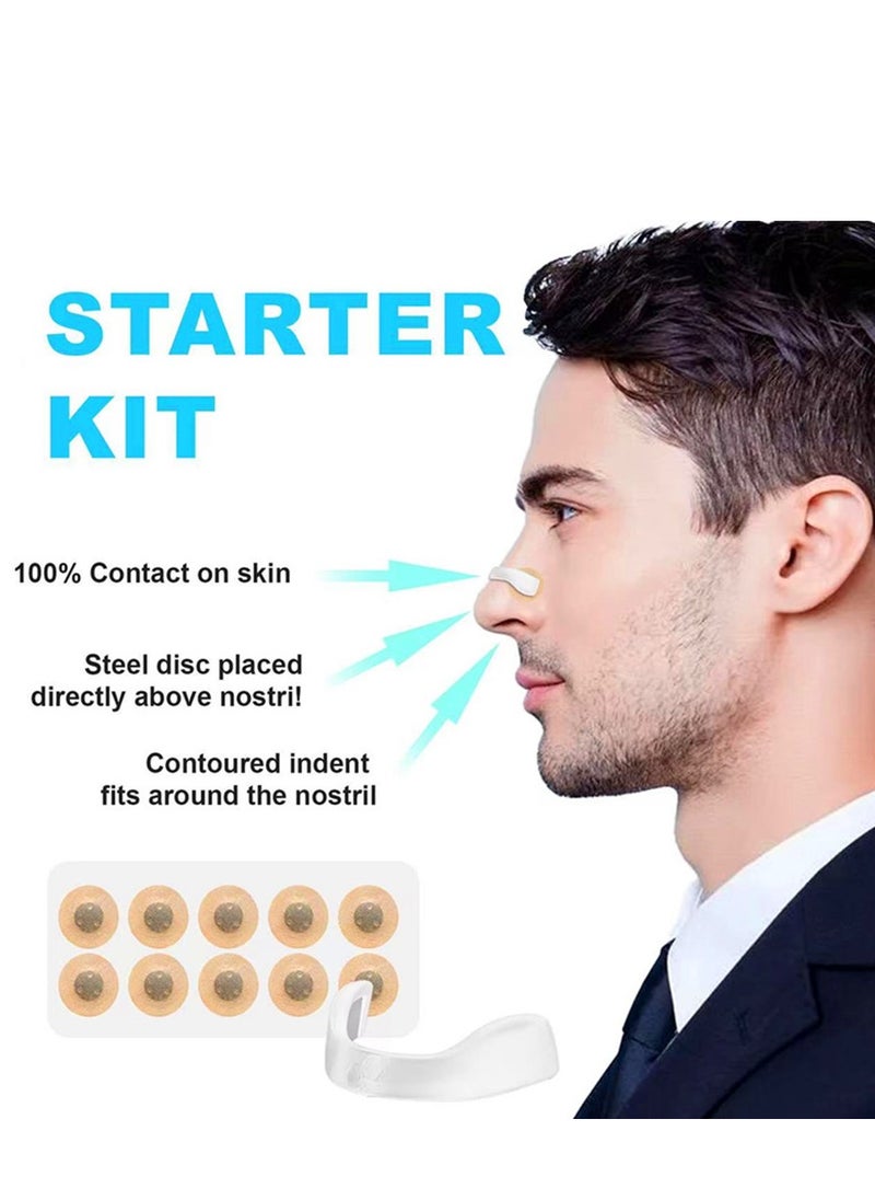 STARTER Snoring Solution for Comfortable and Quieter Sleep Effective to Relieve Snoring Anti Snoring Nose Patch Comfortable Anti Snoring Device Suitable for Hotels Homes Business Travel (black-30pcs)  - Image 3