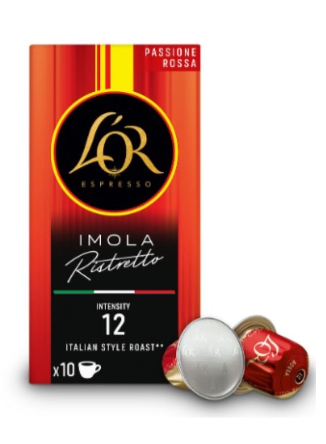 L'or Espresso Imola Ristretto Intensity 12 Coffee Capsules 10 Capsules (52g) - Image 1