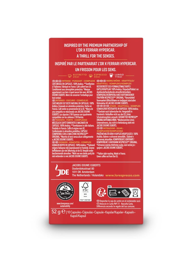 L'or Espresso Imola Ristretto Intensity 12 Coffee Capsules 10 Capsules (52g) - Image 3