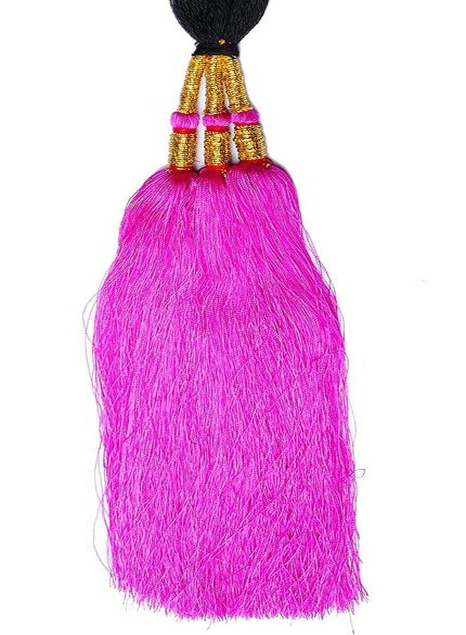 CHRONEX Pack of 1, Punjabi Paranda Parandi Choti Braid/Tassles Hair Accessories - Image 2