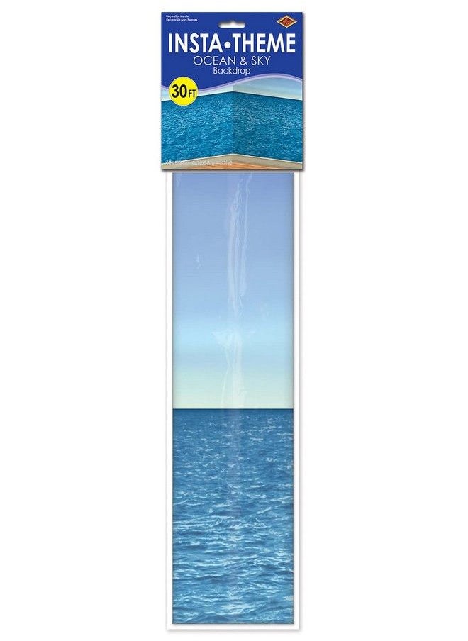 Ocean & Sky Backdrop Party Accessory (1 Count) (1/Pkg)