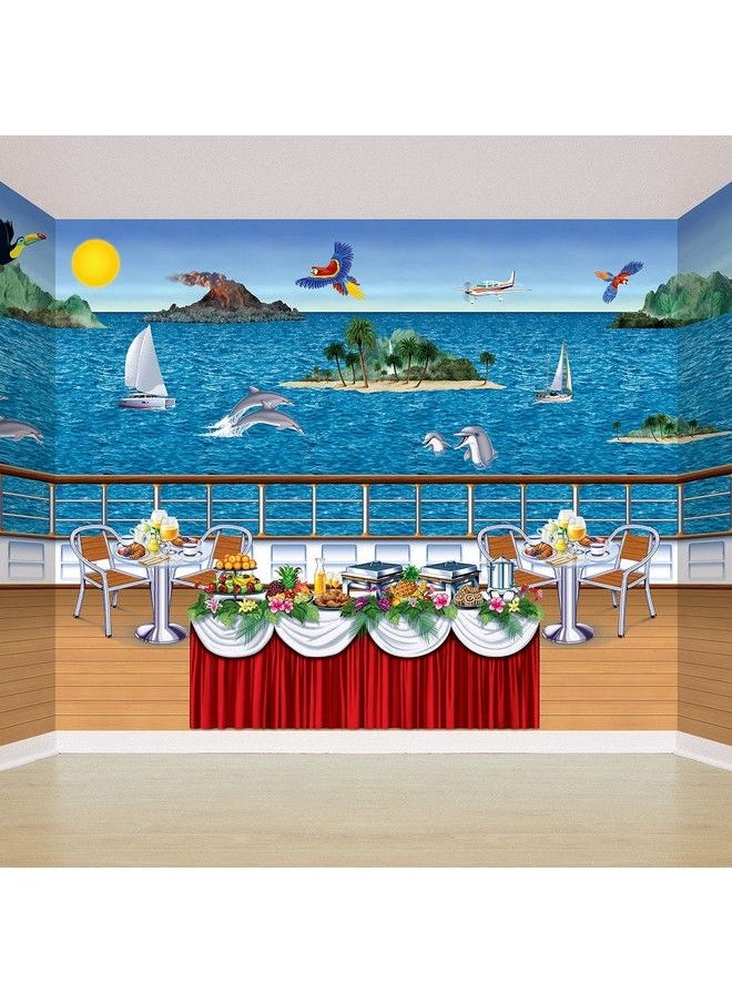 Ocean & Sky Backdrop Party Accessory (1 Count) (1/Pkg)