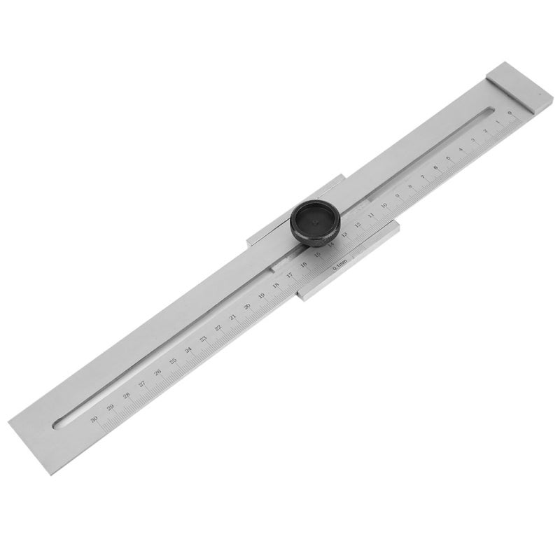 Stainless Steel Marking Gauge 0-300mm Woodworking Scribing Tool - Screw Fixed Slider for Accurate Scribing - Quenched Hardened Edge for Wooden Board - Image 3