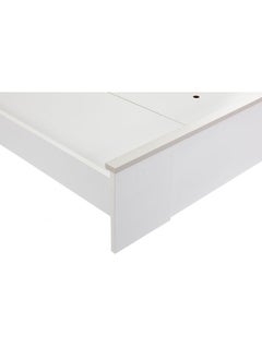 DANUBE HOME Thomas King Bed Strong and Sturdy Modern Design Wooden Double Bed Furniture Quiet And Comfortable Bed Frame L209xW189xH105.6 Cm White/Light Oak – With 2  - Image 3