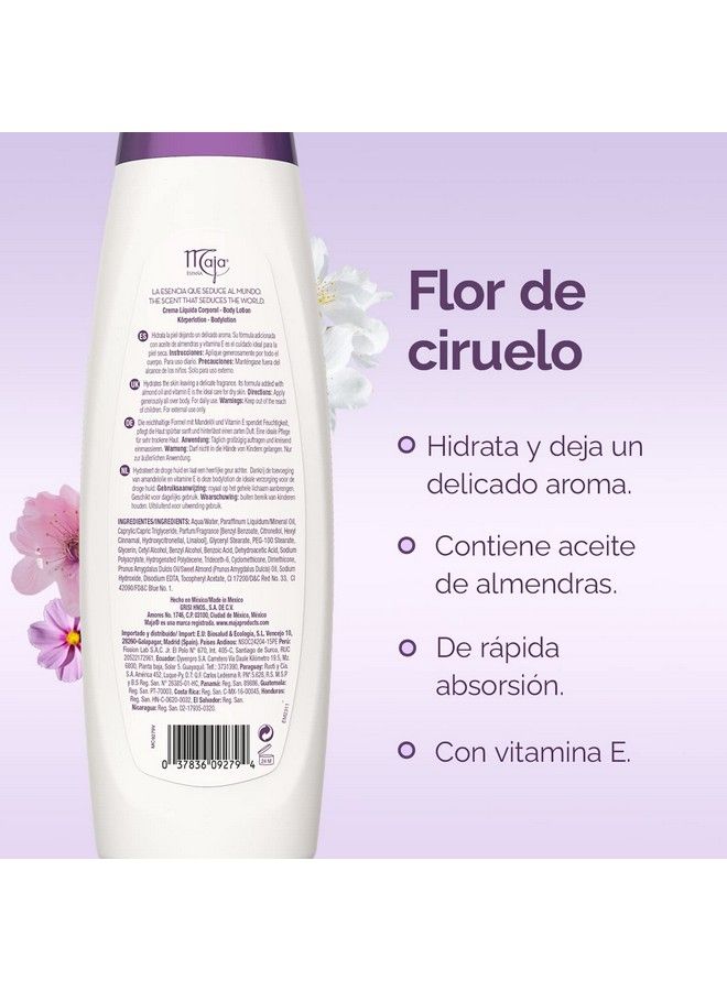 maja Plum Blossom Body Lotion | Scented Body Cream For Extra Dry Skin Giving Softer Skin With Healthy Look; 13.5 Ounces - Image 4