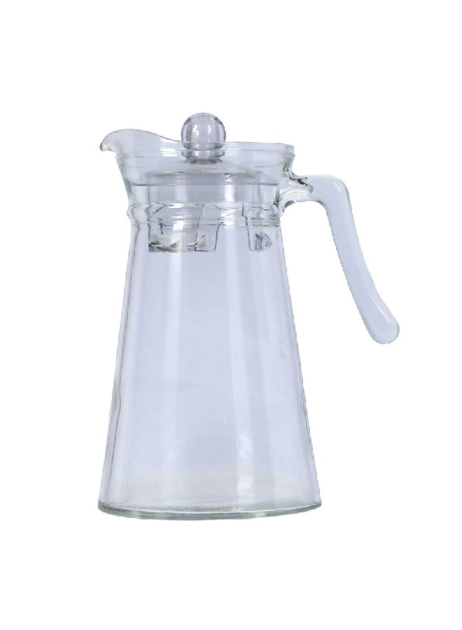 لومينارك إبريق تقديم مصنوع من الزجاج المقوى عالي الجودة مع غطاء، شفاف 3 لتر N1102 - Image 1