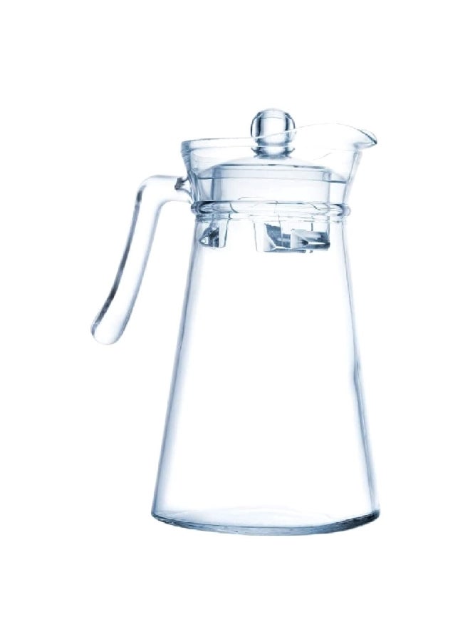 لومينارك إبريق تقديم مصنوع من الزجاج المقوى عالي الجودة مع غطاء، شفاف 3 لتر N1102 - Image 2