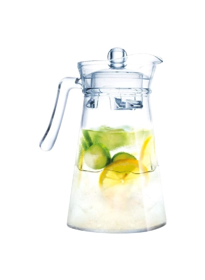 لومينارك إبريق تقديم مصنوع من الزجاج المقوى عالي الجودة مع غطاء، شفاف 3 لتر N1102 - Image 3