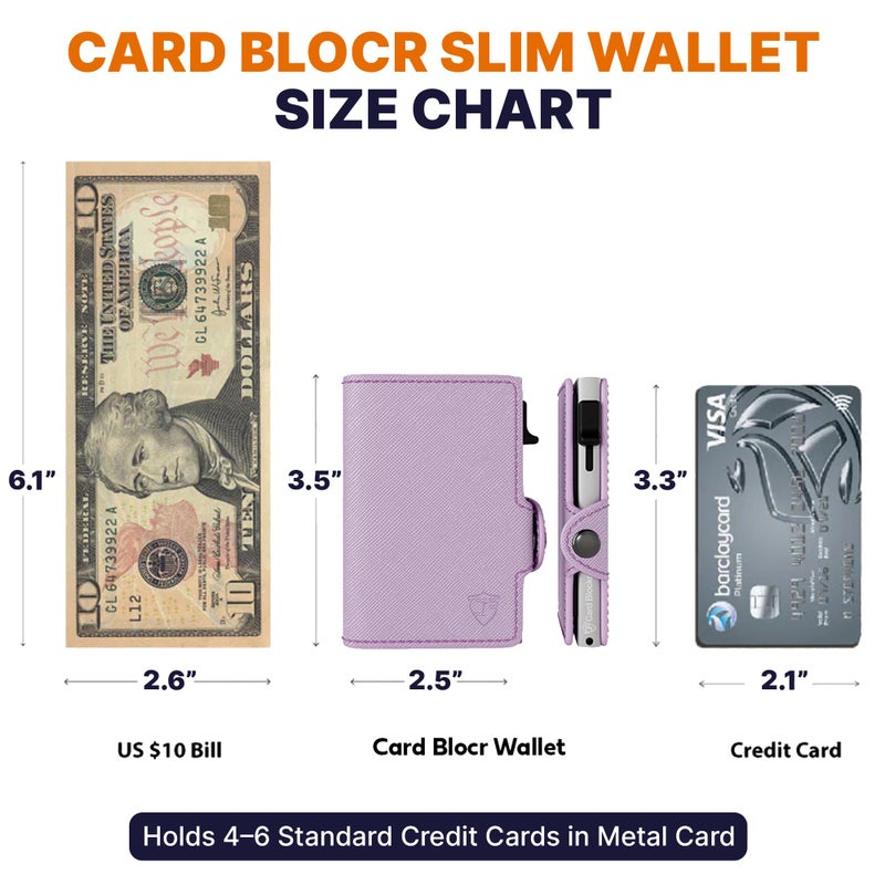 Conceal Plus Small RFID Pop Up Wallet for Women â€“ Slim Minimalist Credit Card Holder (4-6 Card Capacity) â€“ Compact Aluminum Metal Case with RFID Blocking Security Travel Wallet - Image 3