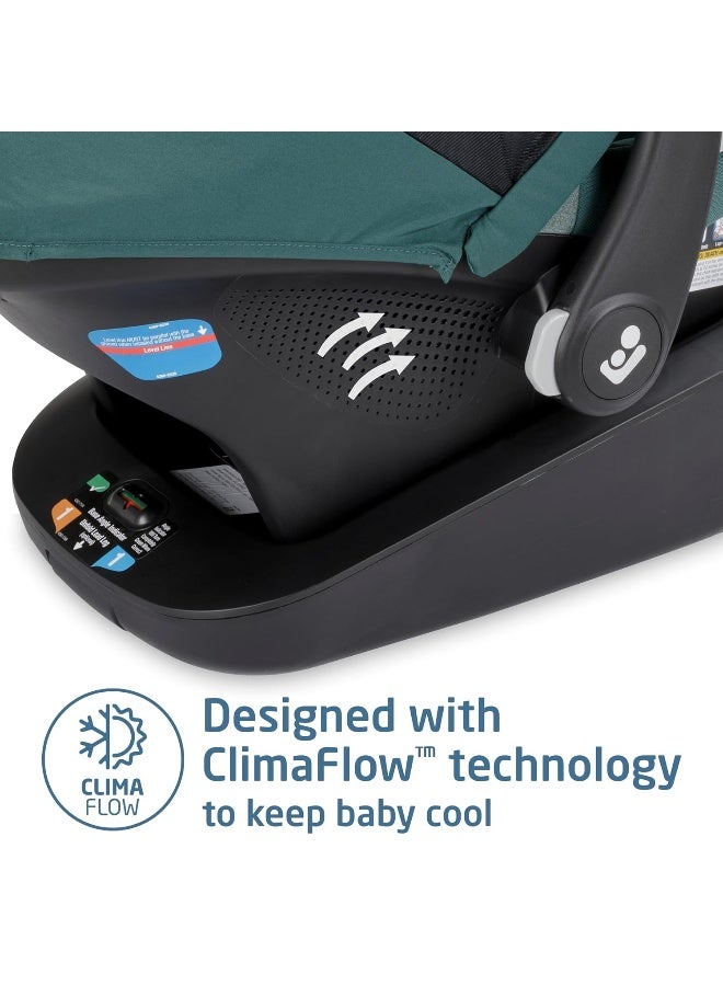 MaxiCosi Maxi-Cosi's Mico™ Luxe+ Baby Car Seat: Infant Car Seat with Base and Versatile Baby Carrier Seat Functionality, Essential Green - Image 2