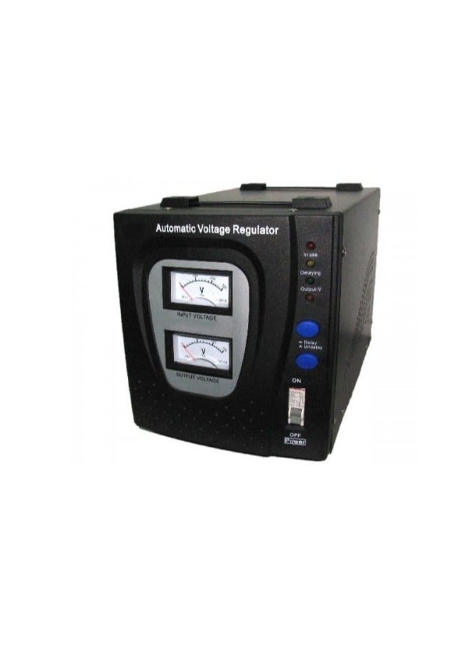 Automatic Voltage Regulator 3000W With Input and Output Meter Detector & Fuse Protection With Built in Heavy Duty Cord - Image 5