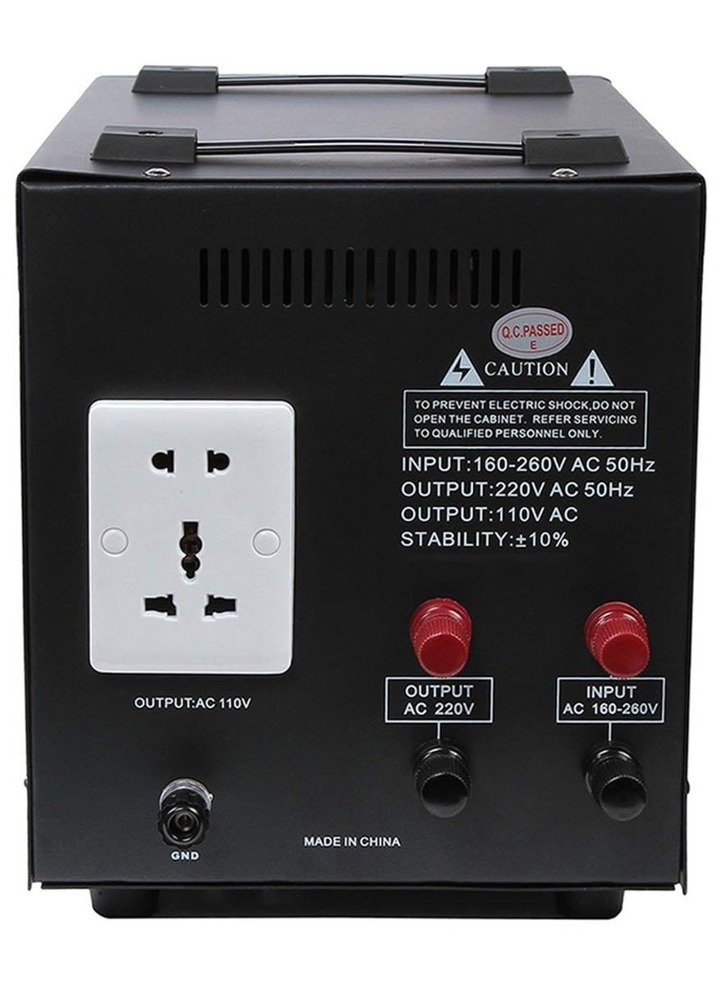 Automatic Voltage Regulator 3000W With Input and Output Meter Detector & Fuse Protection With Built in Heavy Duty Cord - Image 4