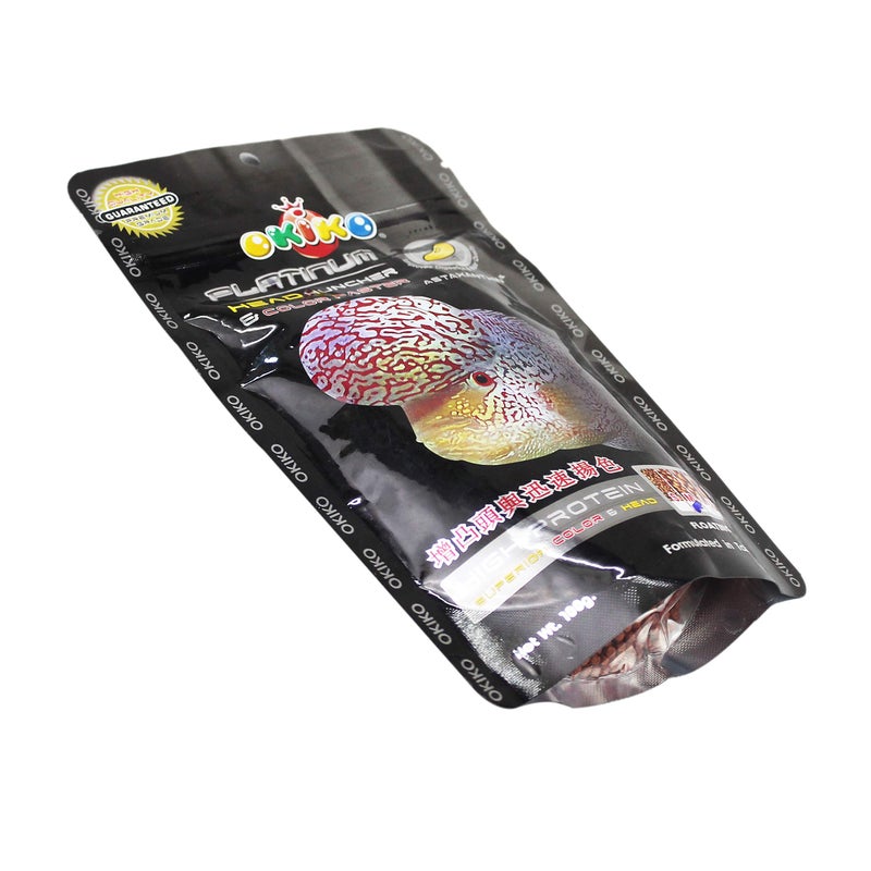 Okiko Platinum Flowerhorn Dry Young Adult Fish Food Head Huncher 100G, 1 Count - Image 2