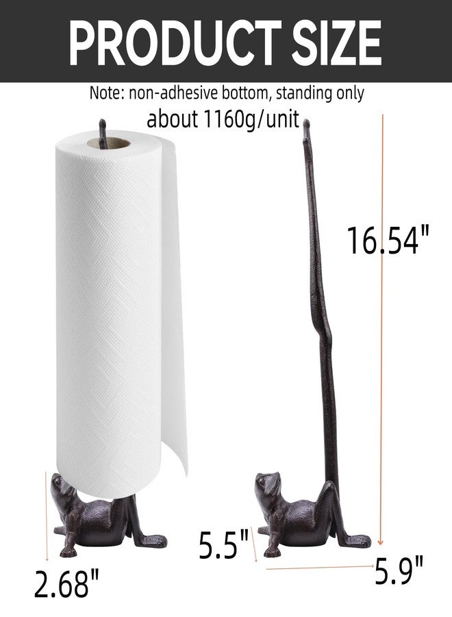 Tsnamay حامل ورق تواليت ضفدع ريفي 16.54 بوصة من تسناماي، حامل ورق معدني للتواليت أو المطبخ للأرضية أو السطح - Image 2