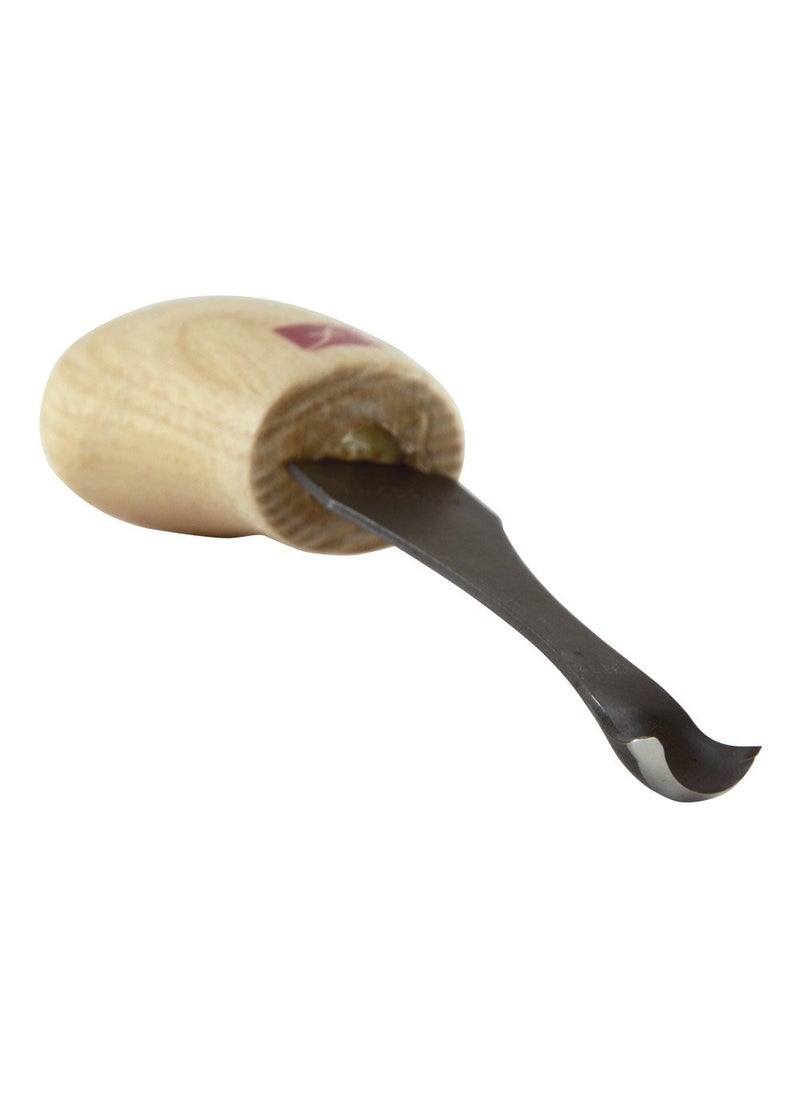 FLEXCUT Flexcut Palm Spoon 7/16, High Carbon Steel, Solid Ash Handle, 7/16 Inch, (FR451)  - Image 3
