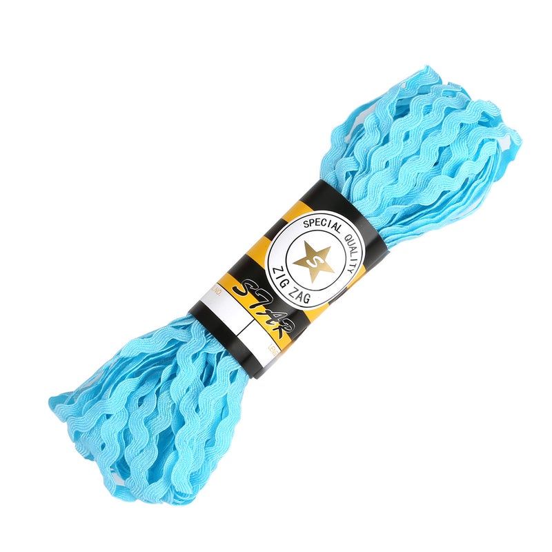 diy handmade accessories polyester wavy lace curtain accessories accessories clothing accessories materials in stock wholesale Light blue 