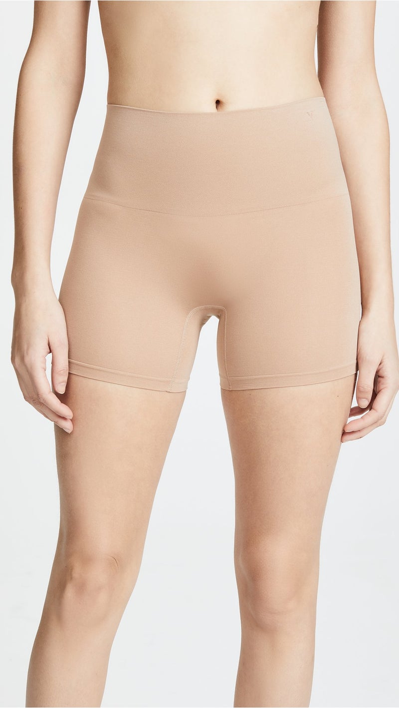 Yummie Underwear Ultralight Seamless Short Thigh Shapewear, Almond, Large-X-Large US - Image 2