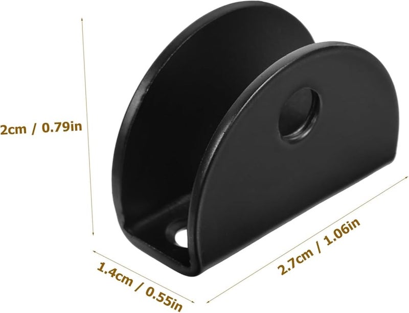 Gatuida 8pcs Heavy Duty Glass Clamp Mirror Clip 2.7x2x1.4cm Frameless Wall Mounting Easy Install Modern Design - Image 5