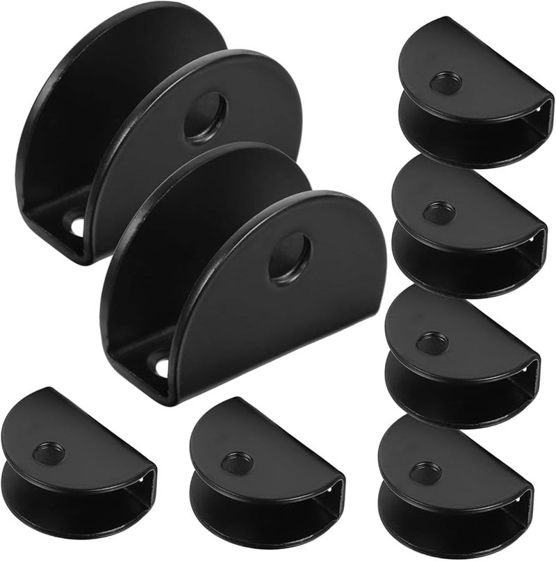 Gatuida 8pcs Heavy Duty Glass Clamp Mirror Clip 2.7x2x1.4cm Frameless Wall Mounting Easy Install Modern Design - Image 2