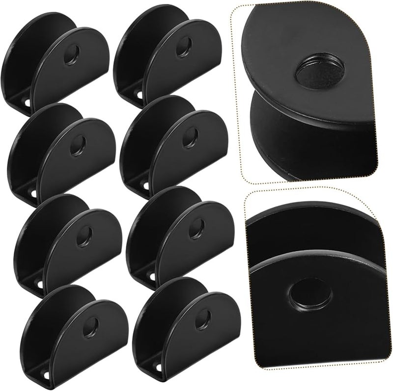 Gatuida 8pcs Heavy Duty Glass Clamp Mirror Clip 2.7x2x1.4cm Frameless Wall Mounting Easy Install Modern Design - Image 3