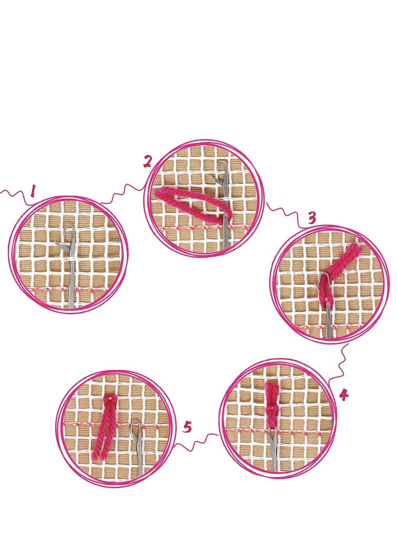 Loquat Craft Kit 3D Latch Hook Kits,Hook Pattern,Crochet Rug,Diy Kit, Rug Hook Pattern,Latch Hook Yarn  - Image 2