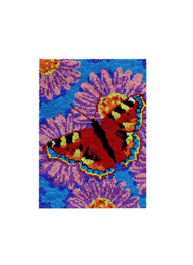 Loquat Craft Kit 3D Latch Hook Kits,Hook Pattern,Crochet Rug,Diy Kit, Rug Hook Pattern,Latch Hook Yarn  - Image 1