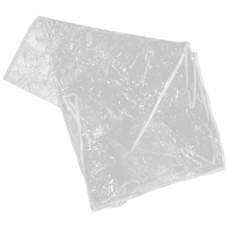 Full-size Dining Chair Cover Transparent Chair Cover Protective Chair Slipcover - Image 1