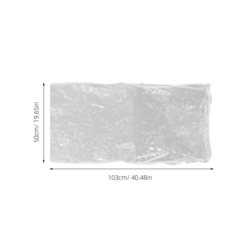 Full-size Dining Chair Cover Transparent Chair Cover Protective Chair Slipcover - Image 2
