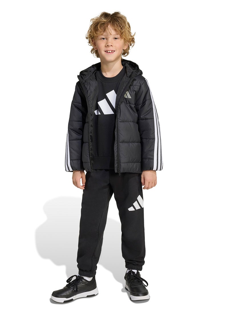 Adidas Kids Essential 3-Stripe Padded Jacket - Image 5