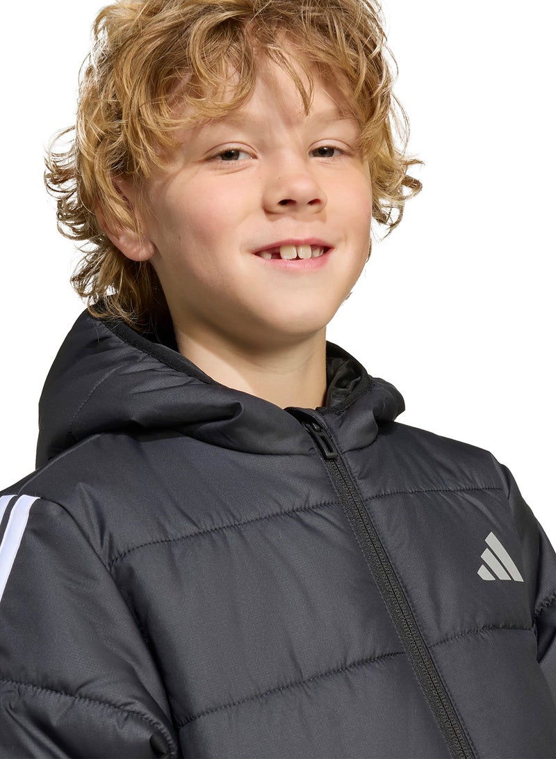 Adidas Kids Essential 3-Stripe Padded Jacket - Image 3