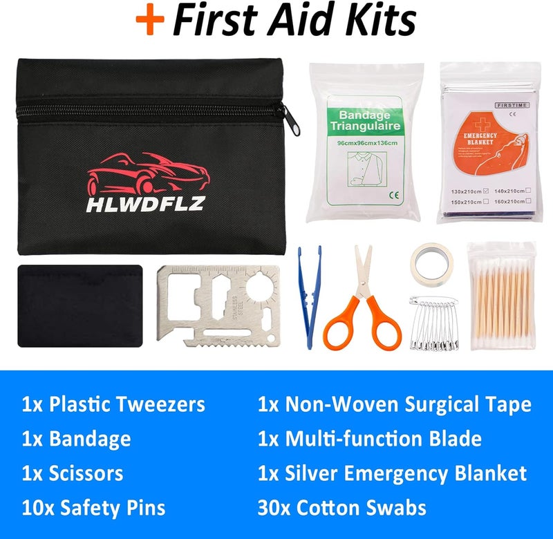 HLWDFLZ طقم الطوارئ على جانب الطريق HLWDFLZ - 86 قطعة لمساعدة المسافرين في الشتاء - Image 5