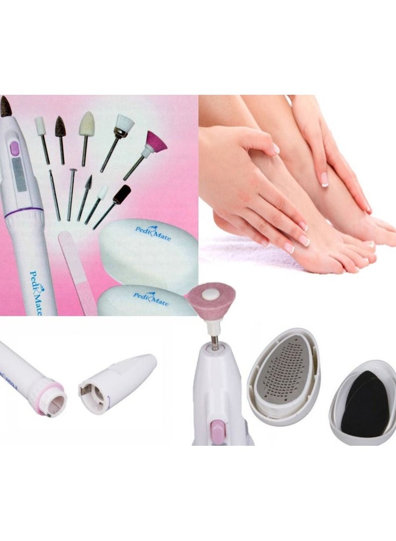 Pedi Mate 18pc Handheld Pedi Mate - DIY Pedicure & Maniure Set - Image 2