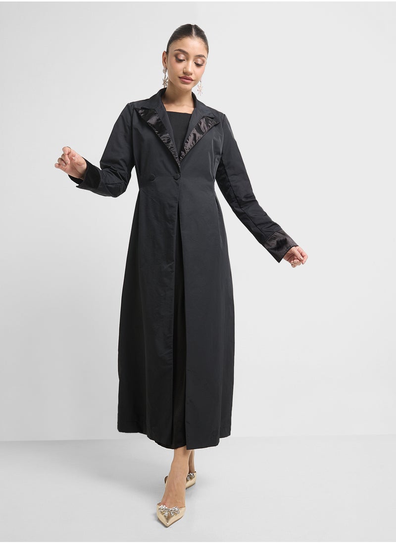 Khizana Trench Style Abaya  - Image 4