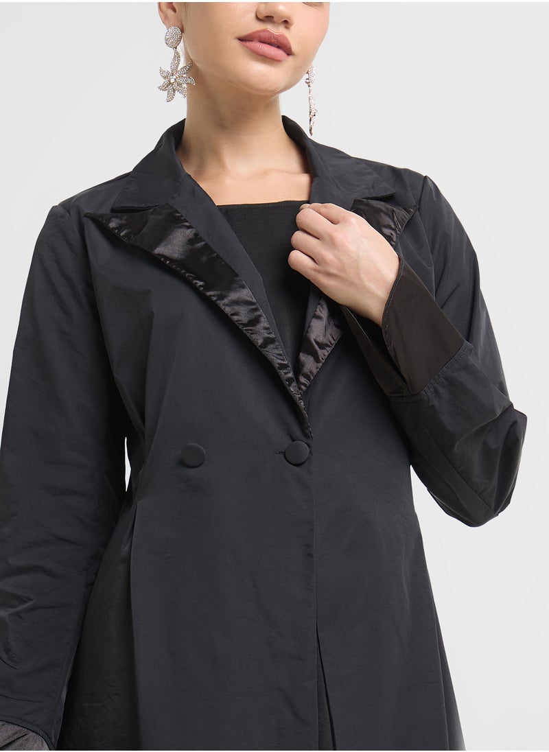 Khizana Trench Style Abaya  - Image 3
