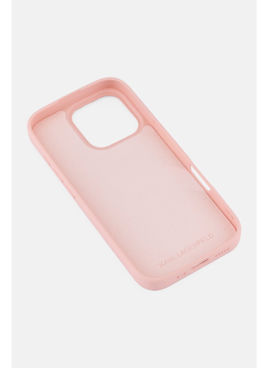 Karl Lagerfeld iPhone 16 Pro Ikonic Graffiti Logo Hard Phone Case, Pink  - Image 4
