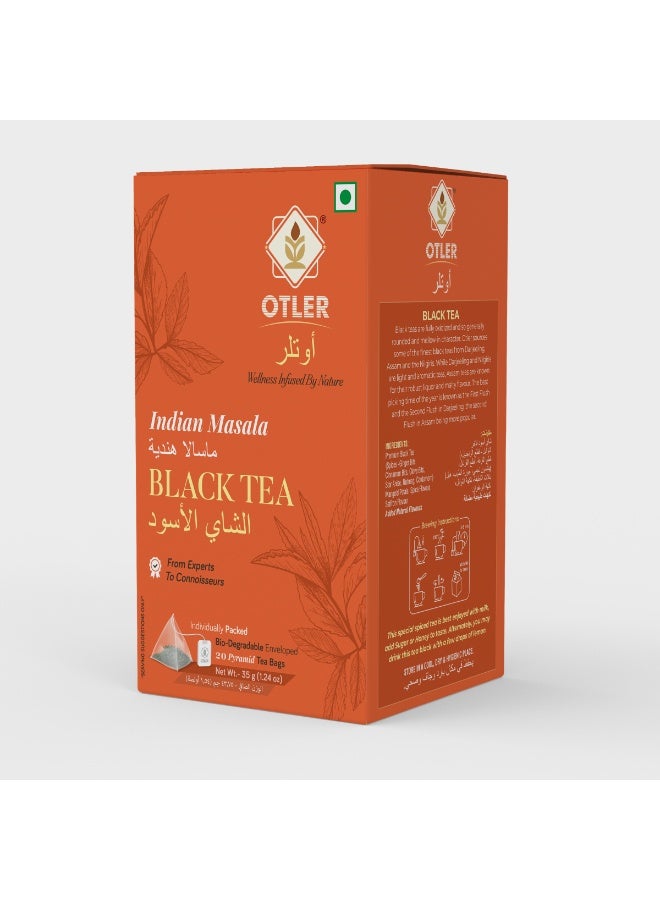 Otler INDIAN MASALA BLACK TEA , 20 TEA BAGS - Image 1