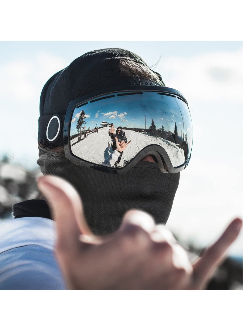 Chabeia Balaclava Face Mask – Lightweight UV Protection for Skiing, Motorcycle Riding, Cycling & Running, Multi-Use Sports Mask (Black) - Image 2