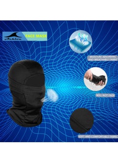 Chabeia Balaclava Face Mask – Lightweight UV Protection for Skiing, Motorcycle Riding, Cycling & Running, Multi-Use Sports Mask (Black)  - Image 4