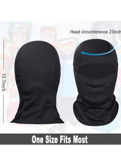 Chabeia Balaclava Face Mask – Lightweight UV Protection for Skiing, Motorcycle Riding, Cycling & Running, Multi-Use Sports Mask (Black)  - Image 5