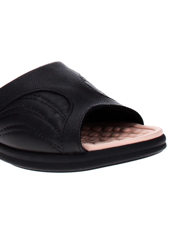 مودار Modare Ladies Flat Sandals Black | Made In Brazil