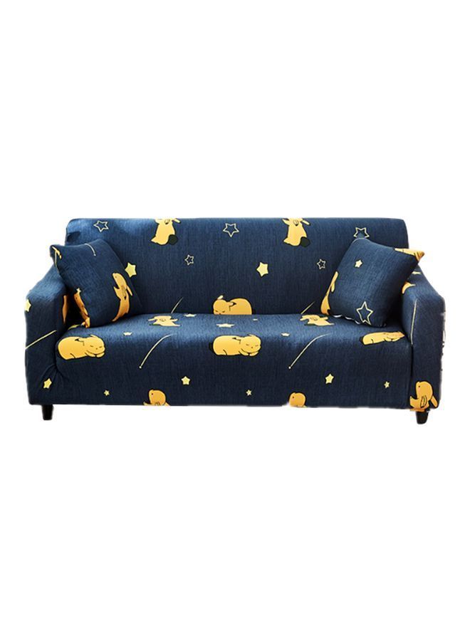 نيبمينينت غطاء أريكة مطبوع من 3 مقاعد أزرق/أصفر 190-230سم - Image 1