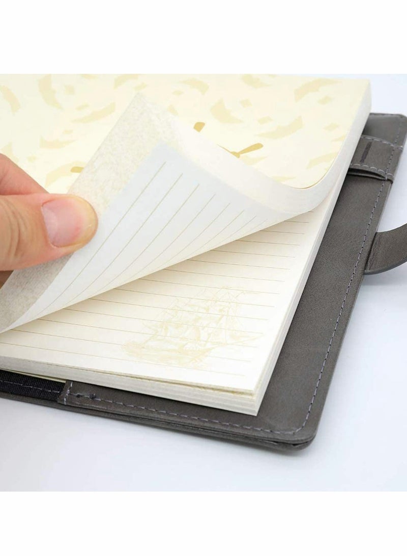 Delfino Leather Bound Journal Lock Unlined Notebook for Creative Writing Poetry Men Women