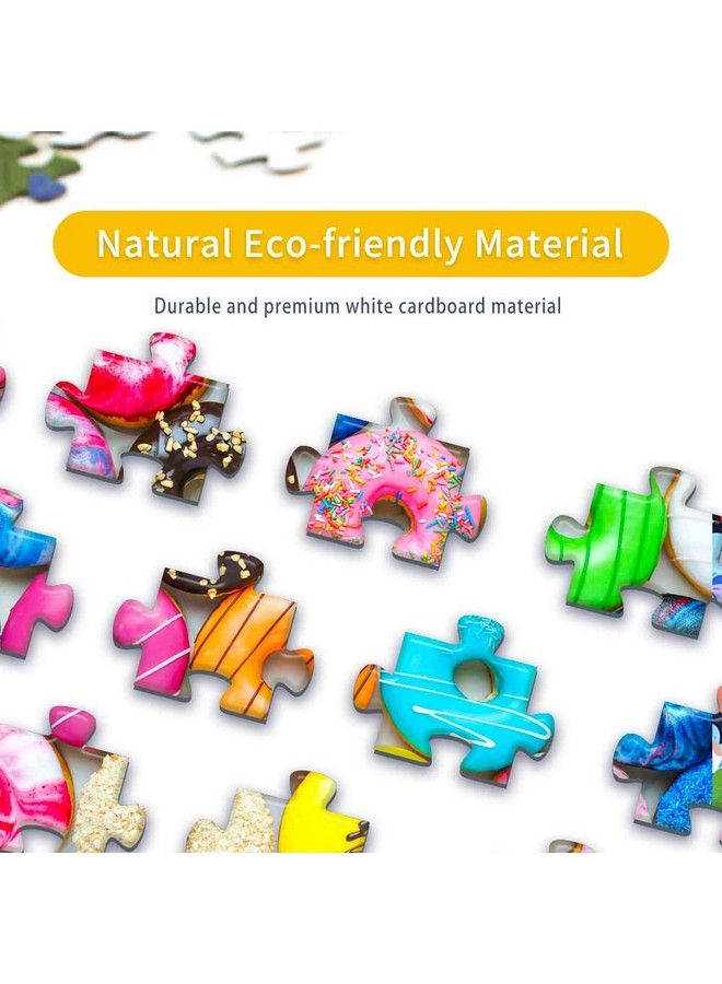 500 Pieces Jigsaw Puzzles Donuts For Adults And Teens And Kids Family Happy Gift Idea New - Image 4