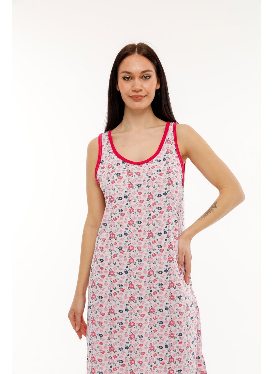 Seva Thick Strap Cotton Combed Fabric Comfortable Fit Nightgown  - Image 5