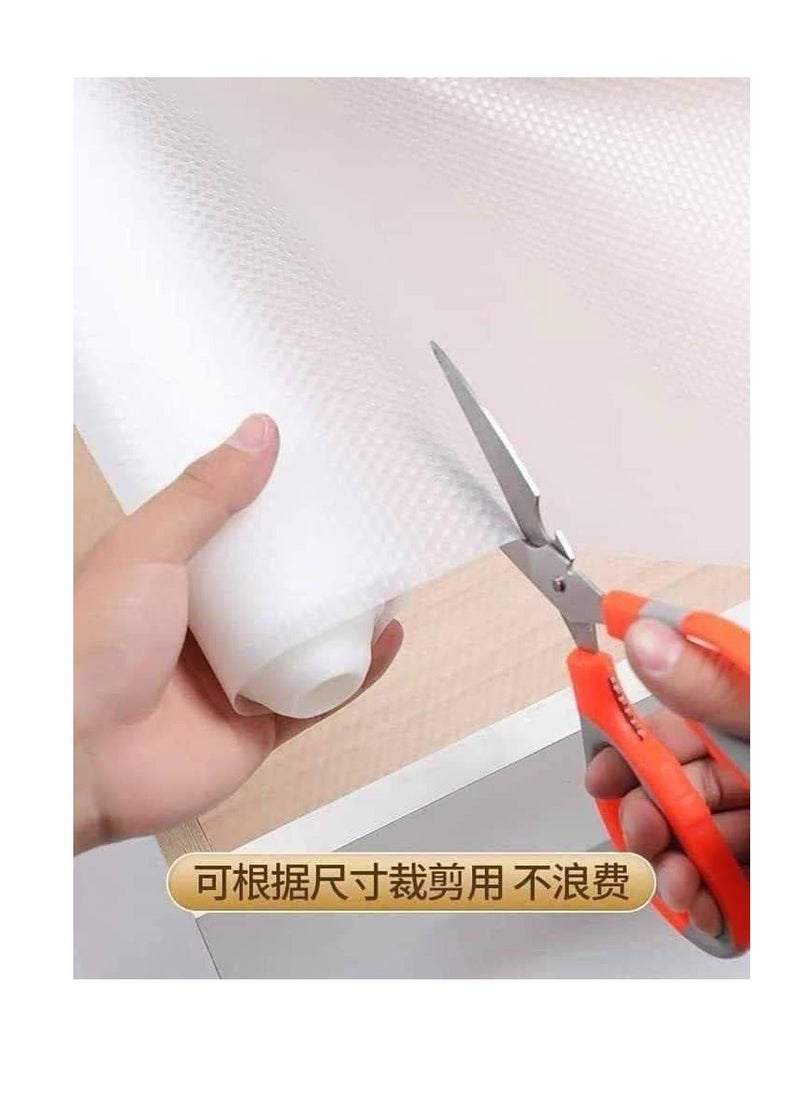 Generic Transparent White Silicone Drawer Roll – Perfect Protection for Your Kitchen with Easy Cleaning 10M*45CM X  - Image 1