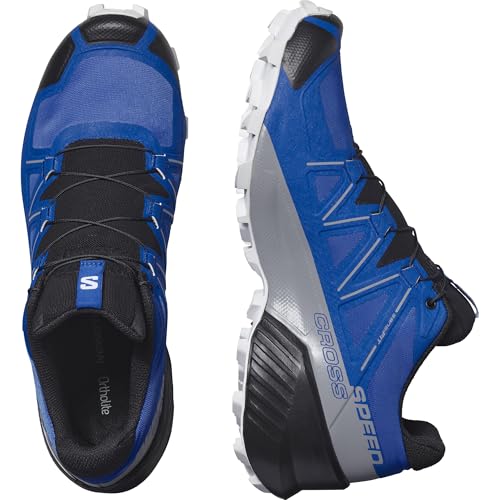 Salomon Men’s Speedcross Trail Running Shoes - Lapis Blue/Black/White - 8.5 - Image 5