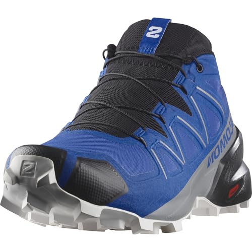 Salomon Men’s Speedcross Trail Running Shoes - Lapis Blue/Black/White - 8.5 - Image 3